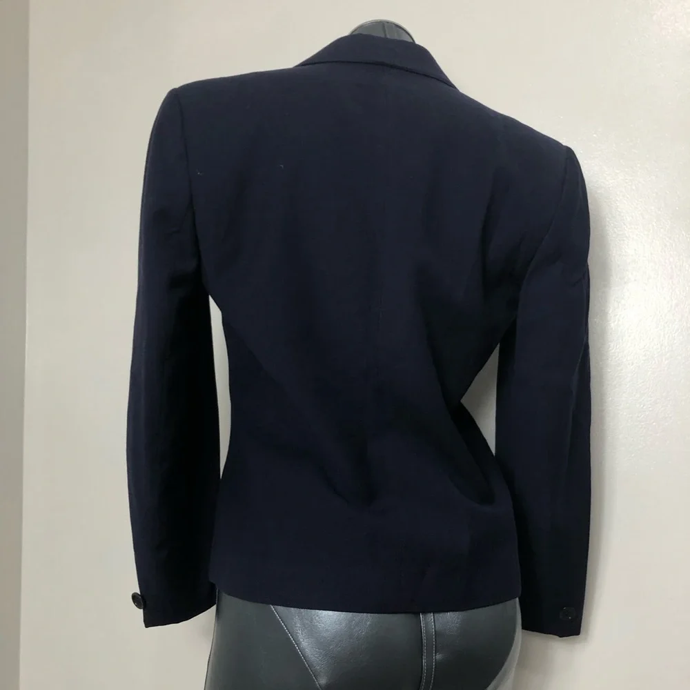 Dior | 100% Wool Navy Career Blazer Christian